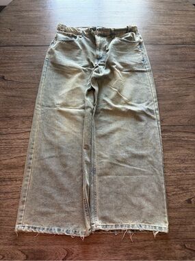 Cold Culture Relaxed Wide-Leg Men’s Jeans — Faded Light Blue